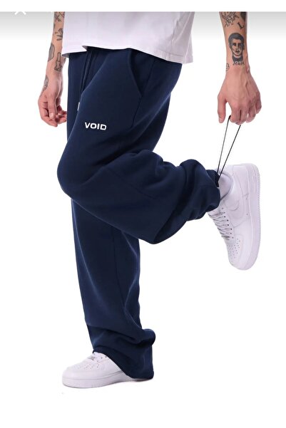 SYNXSTORE Void Baskılı Mevsimlik Ayarlanabilir Paça BAGGY Premium Kumaş Lacivert