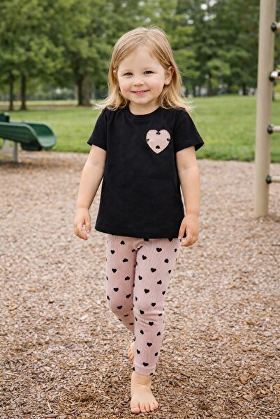 Honey Kids Kız çocuk taytlı alt üst takım