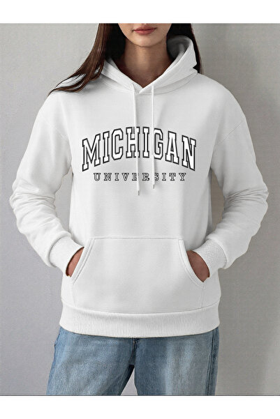 NOISSEY هوديي من جامعة مياهيغان للنساء لشتاء صوف الفليس سترة دافئة أساسية مع ...