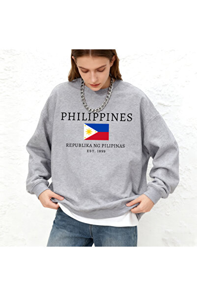 NOISSEY Philippines 1899 Flag Printed Women's Hooded Above Autumn Large Size ...