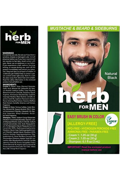 DONGSUNG Herb Speedy Natural Black Beard and Mustache Dye