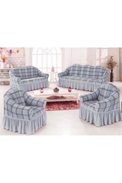 Evory Home Turkey Sofa Cover 4 Pieces Set of 7 Seater (3+2+1+1) Anti Wrinkle ...