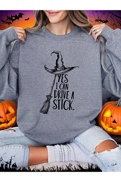 NOISSEY Γυναικεία μπλουζάκια για το Halloween Ναι, οδηγώ με ένα ραβδί που εκτ...