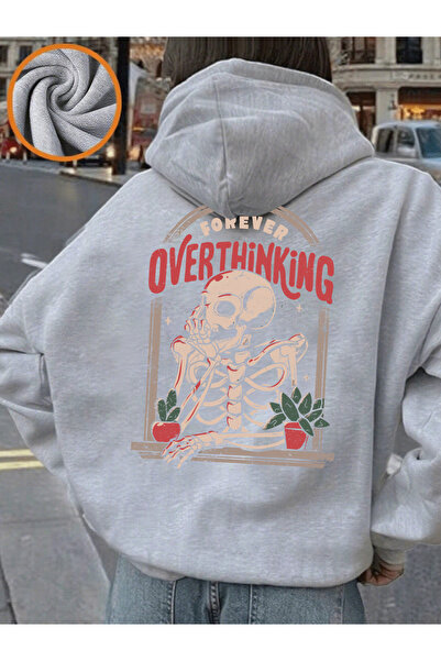 NOISSEY Balkonda Skeleton Man B cu imprimeu K cu glugă Topuri pentru femei Ca...