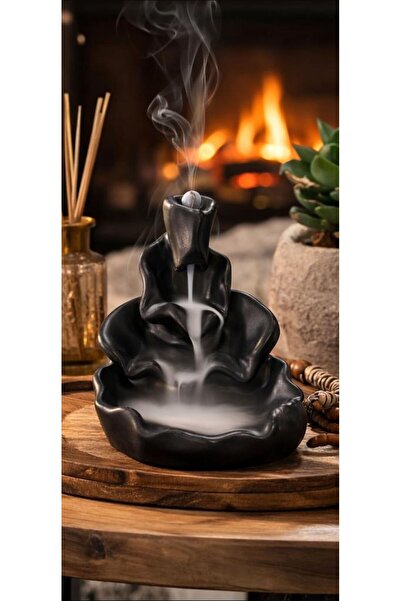 NURA CO Zen Mistik Duman Şelalesi Tütsülük | Dağ Tasarımlı Geri Akışlı Buhurd...