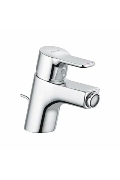 Kludi Baterie bideu Pure&Easy cu ventil metalic pop-up