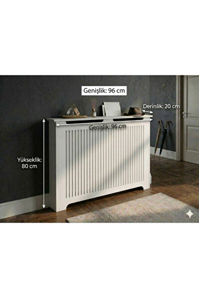 wudie Kalorifer Petek Önü Kapatma, iç Ölçü 96 Cm Mobilya, Petek Kaplama, Dres...
