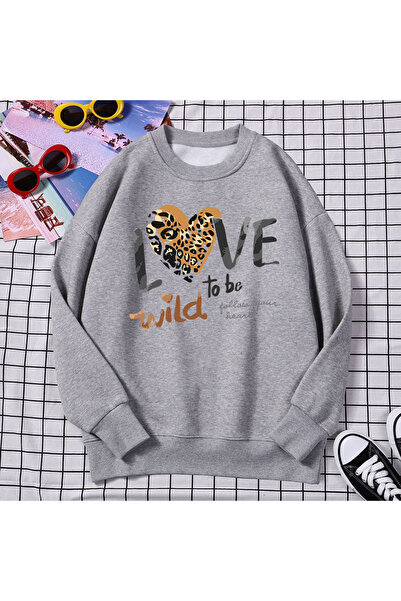 NOISSEY Χειμερινά πουλόβερ δρόμου για γυναίκες με στάμπα άγριας αγάπης για να...