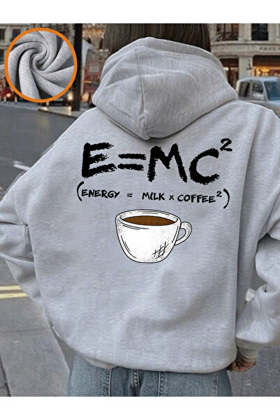 NOISSEY Pentru a gândi este nevoie de cafea cu imprimeu cu glugă Hanorac casu...