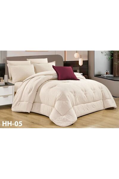 Moon Orhan Hotel Plain Summer Bedspread, Double Size, 7 Pieces