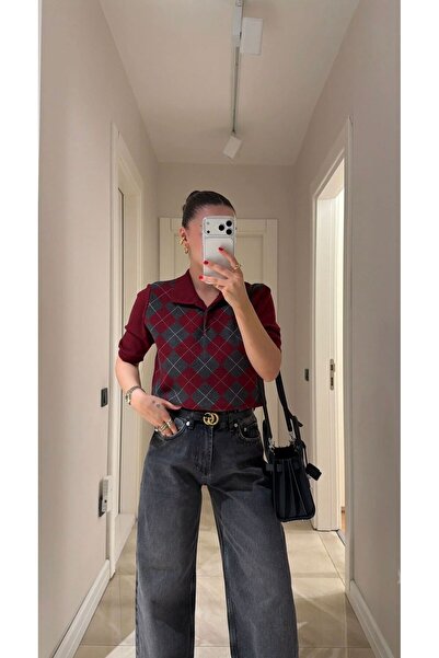 nathia outdoors تي شيرت نسائي من التريكو بياقة بولو من Old Money Trend بنمط ماسي