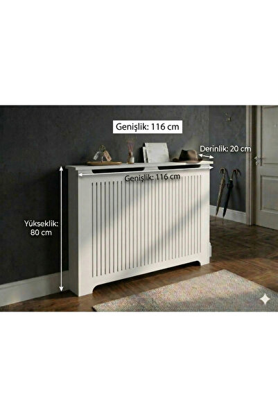 wudie Kalorifer Petek Önü Kapatma, iç Ölçü 116 Cm Mobilya, Petek Kaplama, Dre...