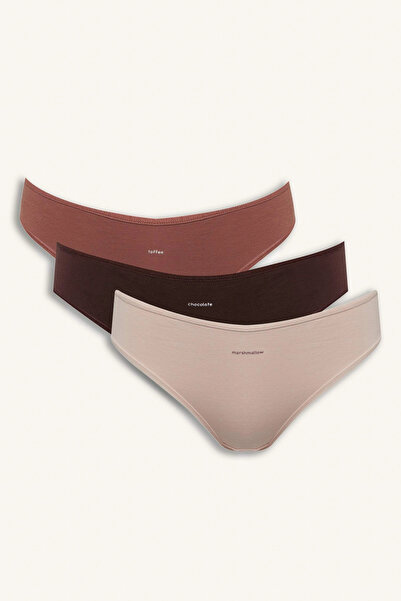 DeFacto D8630AXBN341 Кафяво трио от слипове