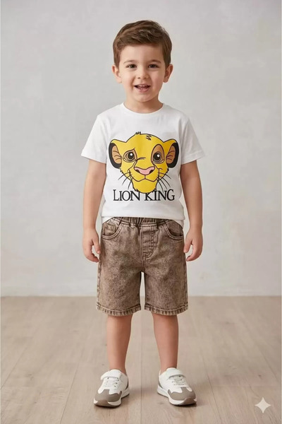 diamondstar بدلة ولادي مع شورت 3/6 سنوات