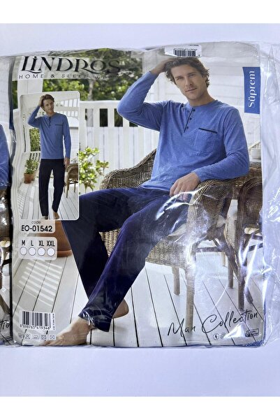 lindros 01542 Men's Single Jersey Pajama Set