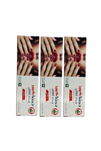 Fan Oud-colored henna for nails, 6 grams, 3 pieces