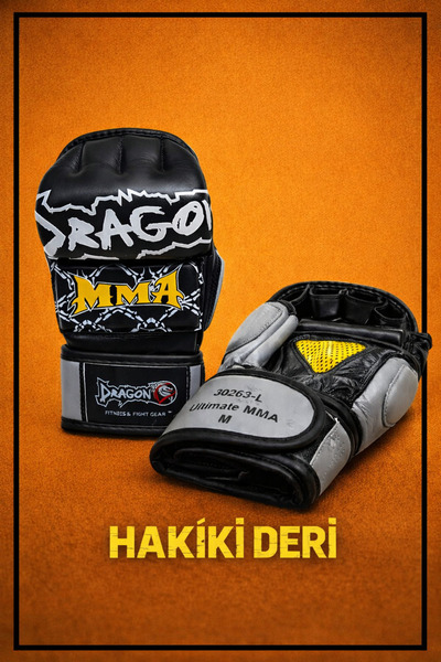 Dragondo Deri MMA Eldiveni Serbest Dövüş Eldiveni Kick Boks, Muay Thai ve Spa...