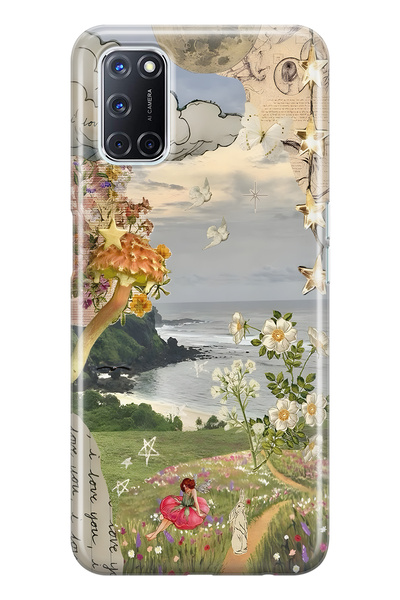 FLAMENKO حافظة هاتف شفافة متوافقة مع هاتف اوبو A52 / A72 / A92 من نوع Dream G...