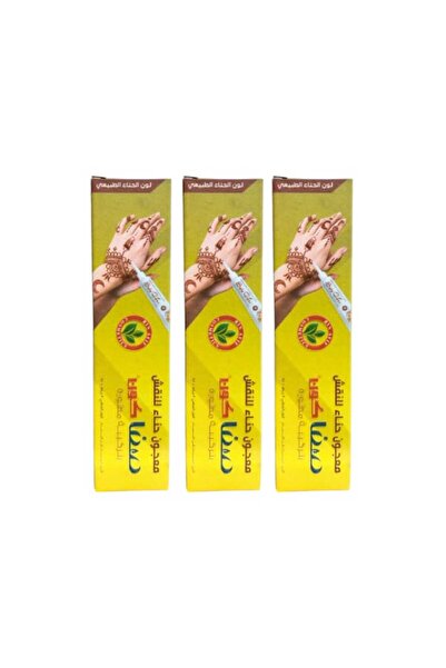 Fan Henna paste for henna designs, natural henna color, 30g, 3 pieces