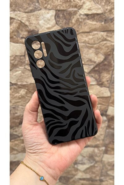 Vip Case Tecno Pova 3 Compatible Zebra Patterned Silicone Shock-Absorbing Cla...