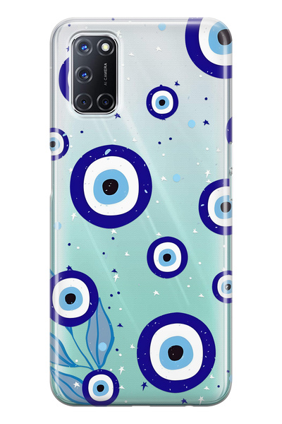 FLAMENKO حافظة هاتف شفافة متوافقة مع هاتف اوبو A52 / A72 / A92 من نوع Night N...