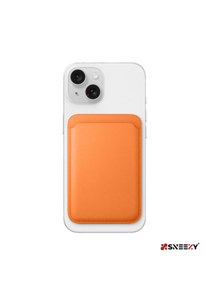 Sneezy iPhone 16-16 Plus - 16 Pro - 16 Pro Max Compatible First Class Magsafe Wallet Magsafe Leather Card Holder