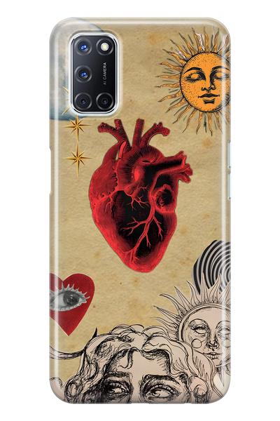 FLAMENKO حافظة هاتف شفافة متوافقة مع هاتف اوبو A52 / A72 / A92 من نوع Sun and...