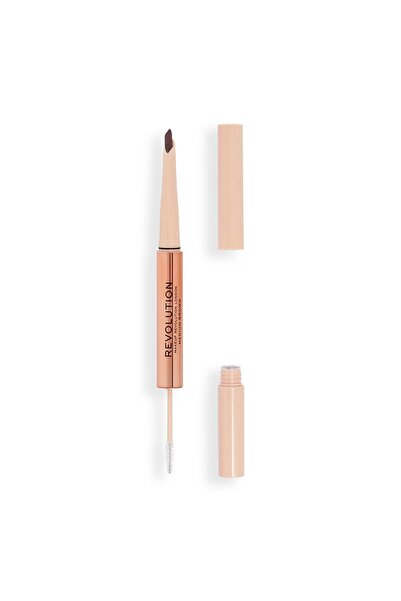 Revolution Fluffy Brow Duo Kaş Kalemi ve Kaş Maskarası Medium Brown