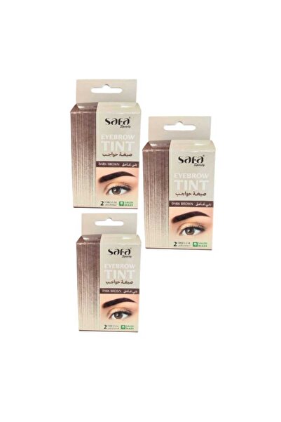 SAFA Dark brown eyebrow dye, 3 pieces