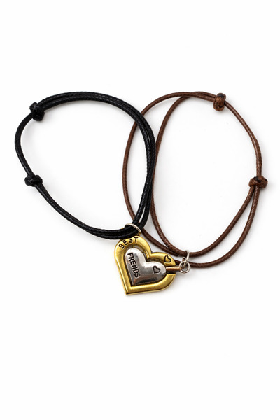 MakeWell Best Friends Magnetic Heart Bracelet – Set of 2 Friendship Bracelets...