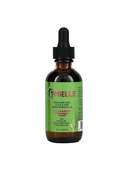 MIELLE زيت إكليل الجبل والنعناع لتقوية فروة الرأس والشعر 59 مل