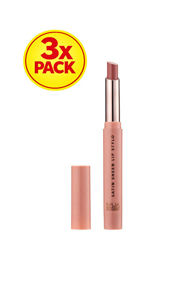 MUA Makeup Academy 3x PACK Satin Lip Stylo – Heroic
