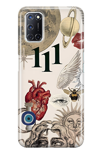 FLAMENKO حافظة هاتف شفافة متوافقة مع هاتف أوبو A52 / A72 / A92 Astro Symbolic...