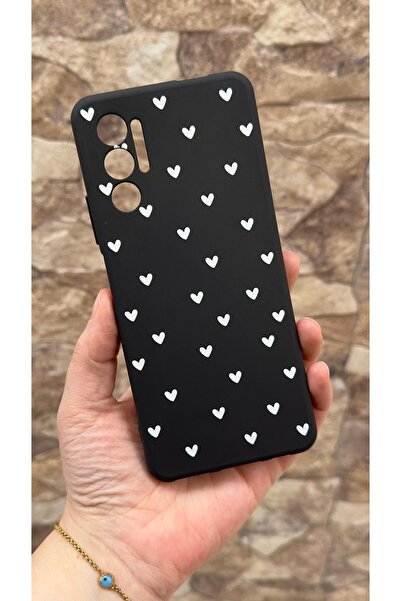 Vip Case Tecno Pova 3 Compatible Mini White Heart Patterned Silicone Shock-Ab...