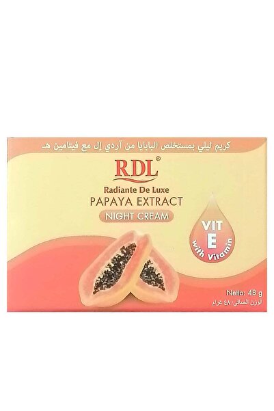 RDL Night Cream with Papaya Extract 48g with Vitamin E