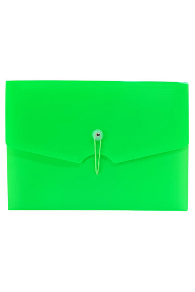 Bigpoint ملف ذو أكياس مطاطية 13 بجيوب مرن مقاس A4 أخضر