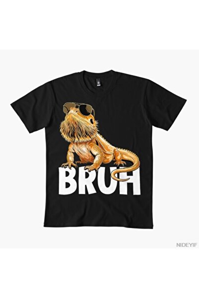 Flood Of Style Bruh Bearded Dragon Reptile Owner tricou 100% bumbac tricouri ...