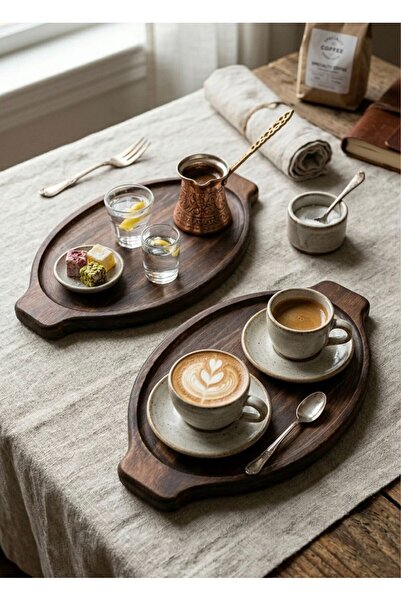 fam wood art 2-Piece Natural Wooden Trivet, Coffee Cup Holder, Small Presenta...