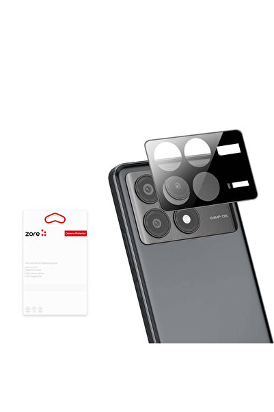 Generic Brand زجاج كاميرا ثلاثي الأبعاد متوافق مع Poco X6 Pro