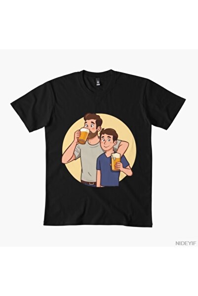 Flood Of Style Μπλουζάκια για άνδρες και γυναίκες "Μάλλονας σαν πατέρας, παιδ...