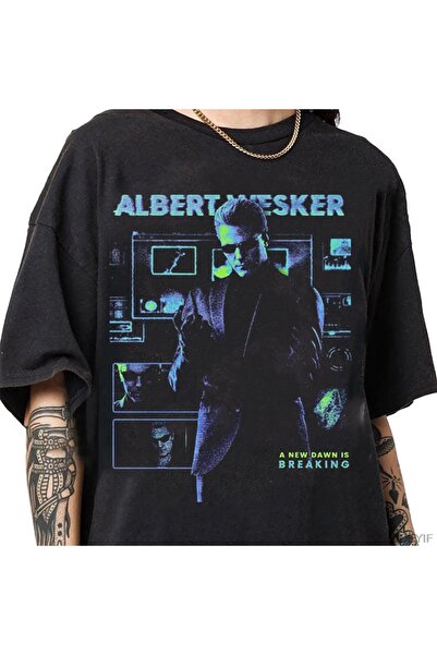 Flood Of Style تي شيرت ألبرت ويسكر ريزدنت إيفل بيوهازارد للرجال والنساء 100% ...