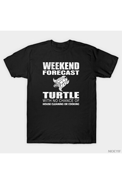 Flood Of Style Weekend Forecast Turtle N0 No Chance Lazy Weekend Tricou pentr...