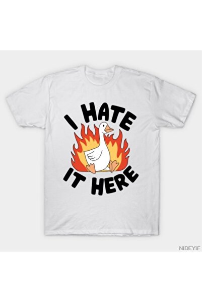 Flood Of Style Ανόητος Κύκνος Μισώ Αυτό Το Προσκέντρο Μπλουζάκι για Άντρες Γυ...