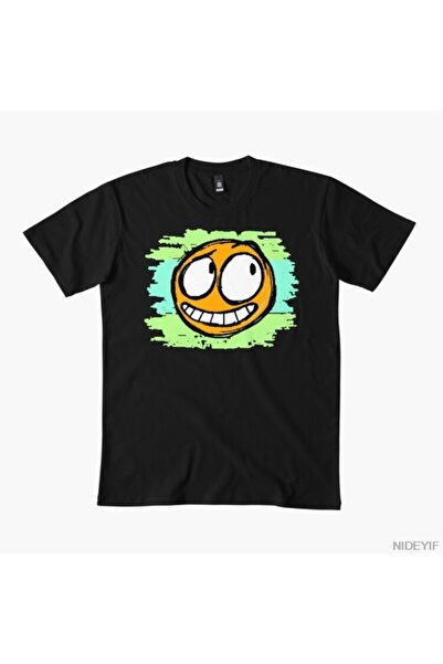Flood Of Style Μπλουζάκι με σχέδιο τρομαγμένου προσώπου Emoji για άνδρες και ...