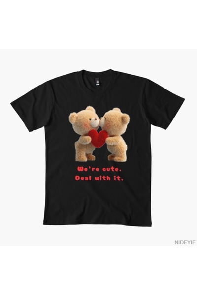 Flood Of Style Είμαστε χαριτωμένοι! Αντιμετωπίστε το Ανδρικό Γυναικείο Μπλουζ...