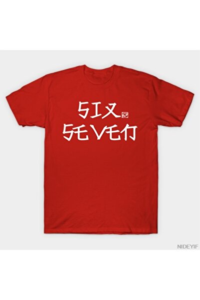 Flood Of Style Μπλουζάκι Six Seven Meme για άνδρες Γυναικεία 100% Βαμβάκι μπλ...