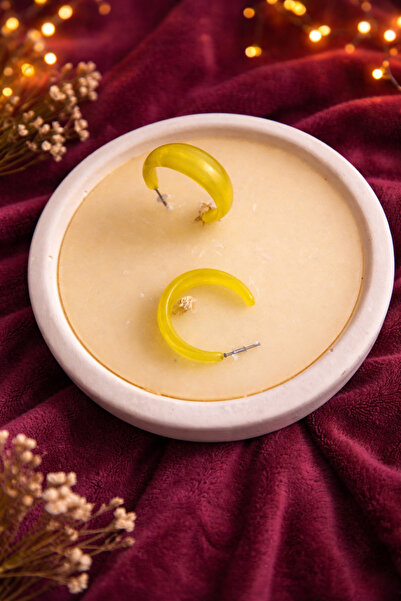 TChic Yellow Acrylic Hoop Earrings