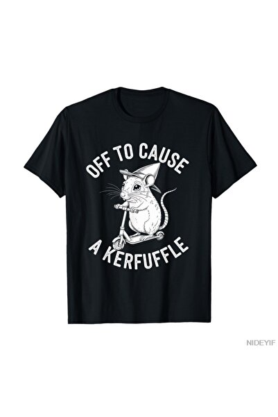 Flood Of Style Tricou Off to Cause A Kerfuffle Funny Capybara Joke Meme trico...