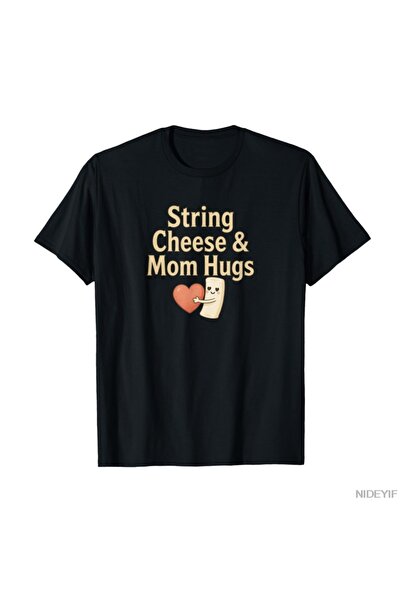 Flood Of Style String Cheese & Mom Hugs Design relatable Bărbați Femei tricou...