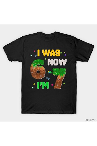 Flood Of Style 7 Pixel Am trecut de vârsta de 6 ani, acum am 7 ani 67 Tricou ...